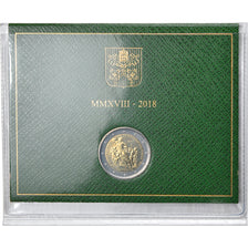 Vatican, 2 Euro, Patrimoine Culturel, 2018, MS(65-70), Bi-Metallic