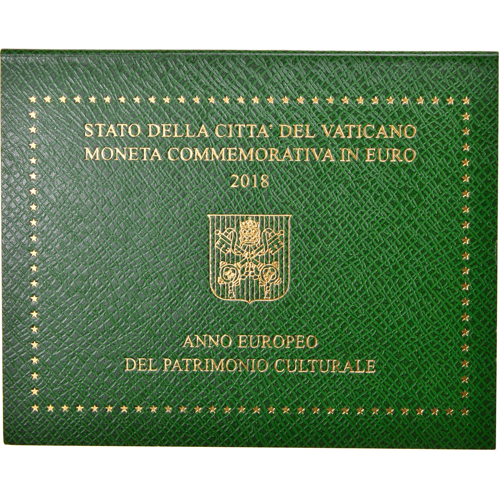 Vatican, 2 Euro, Patrimoine Culturel, 2018, MS(65-70), Bi-Metallic