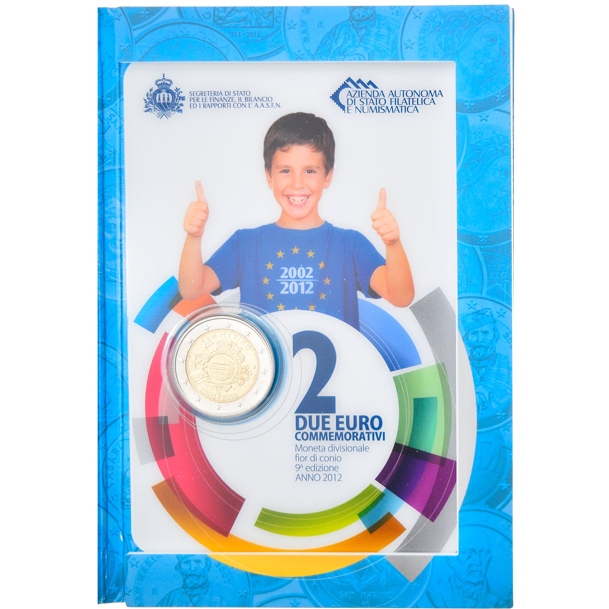San Marino, 2 Euro, 10ème Anniversaire de l'Euro, 2012, MS(65-70)