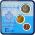 San Marino, Set, 1 cent, 10 cents, 1 euro, 2004, Bi-Metallic