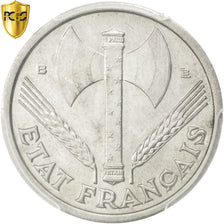 FRANCE, Bazor, Franc, 1944, Rouen, KM #902.2, graded, PCGS, MS(64), Aluminum,...