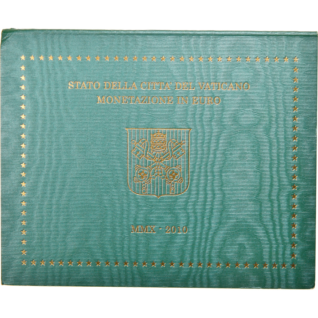 Vaticano, 1 Cent to 2 Euro, 2010, BU, MS(65-70), N/D