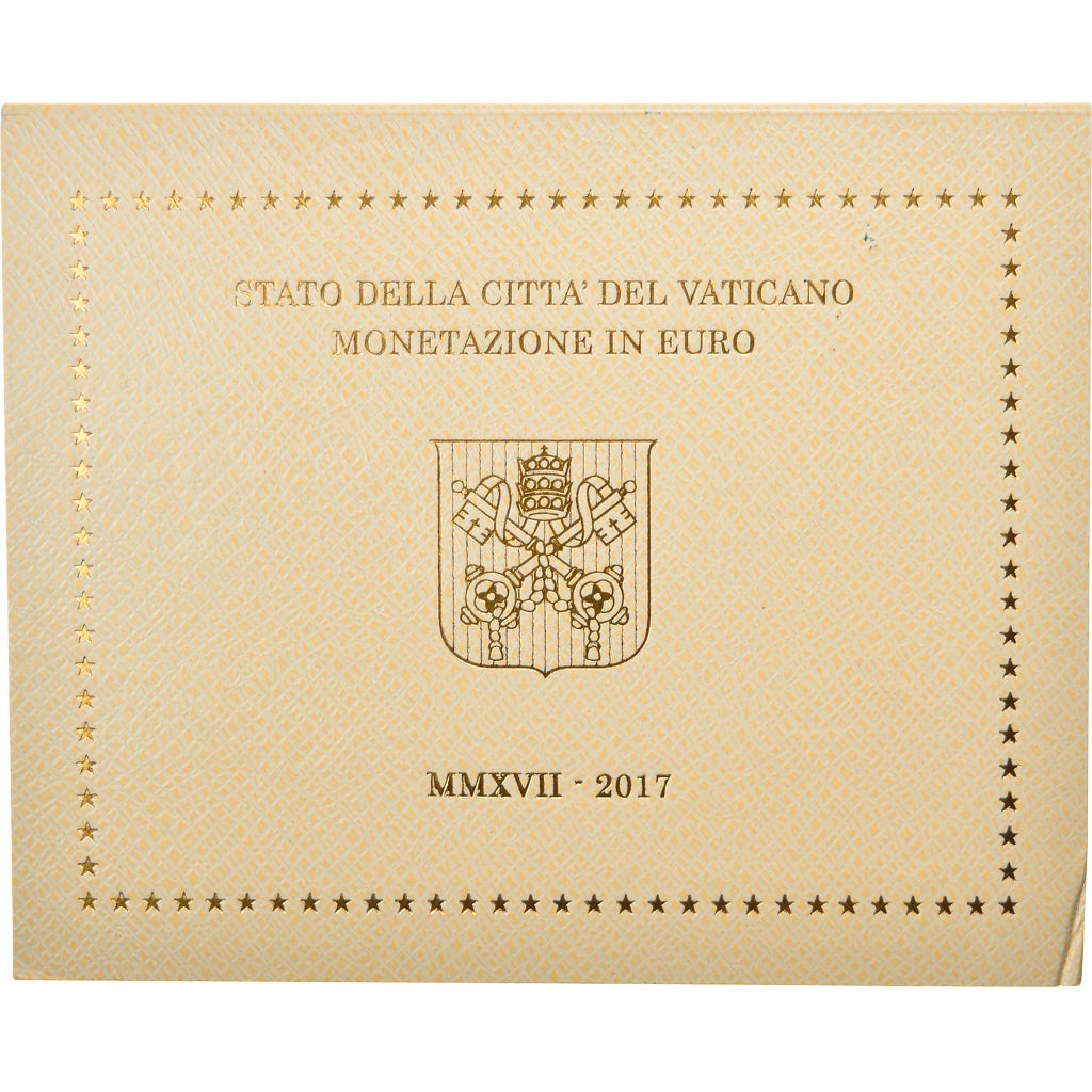 Vatican, 1 Cent to 2 Euro, Le Pape François, 2017, MS(65-70)