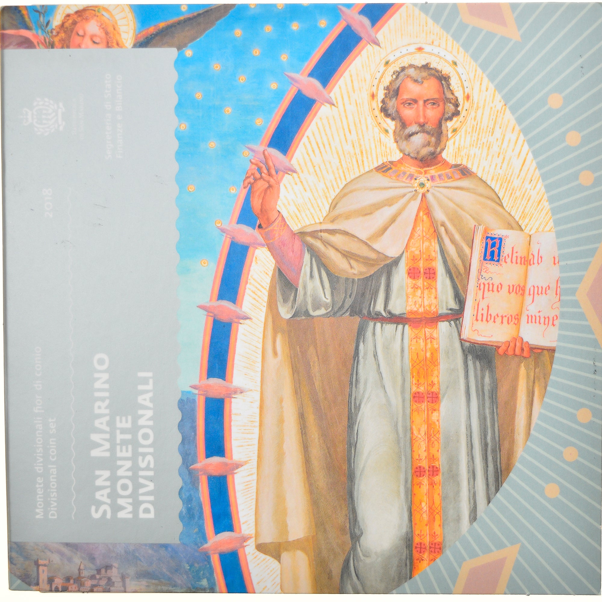 San Marino, 1 Cent to 2 Euro, 2018, Rome, MS(65-70)