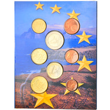 IRELAND REPUBLIC, 1 Cent to 2 Euro, 2002, MS(65-70)