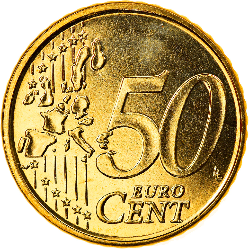 Belgium, 50 Euro Cent, 2003, Brussels, MS(65-70), Brass, KM:229