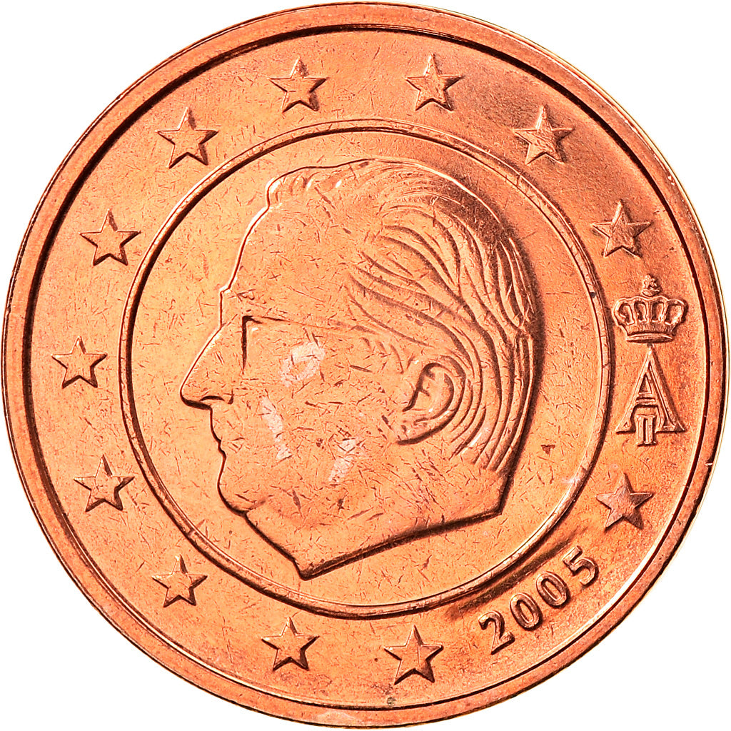 Belgium, 2 Euro Cent, 2005, Brussels, MS(65-70), Copper Plated Steel, KM:225