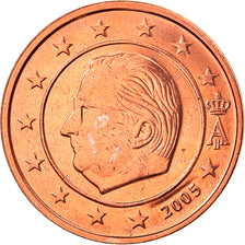 Belgium, 2 Euro Cent, 2005, Brussels, MS(65-70), Copper Plated Steel, KM:225