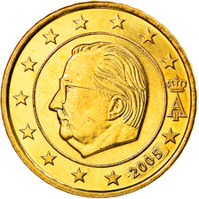 Belgium, 10 Euro Cent, 2005, Brussels, MS(65-70), Brass, KM:227