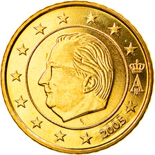 Belgium, 50 Euro Cent, 2005, Brussels, MS(65-70), Brass, KM:229