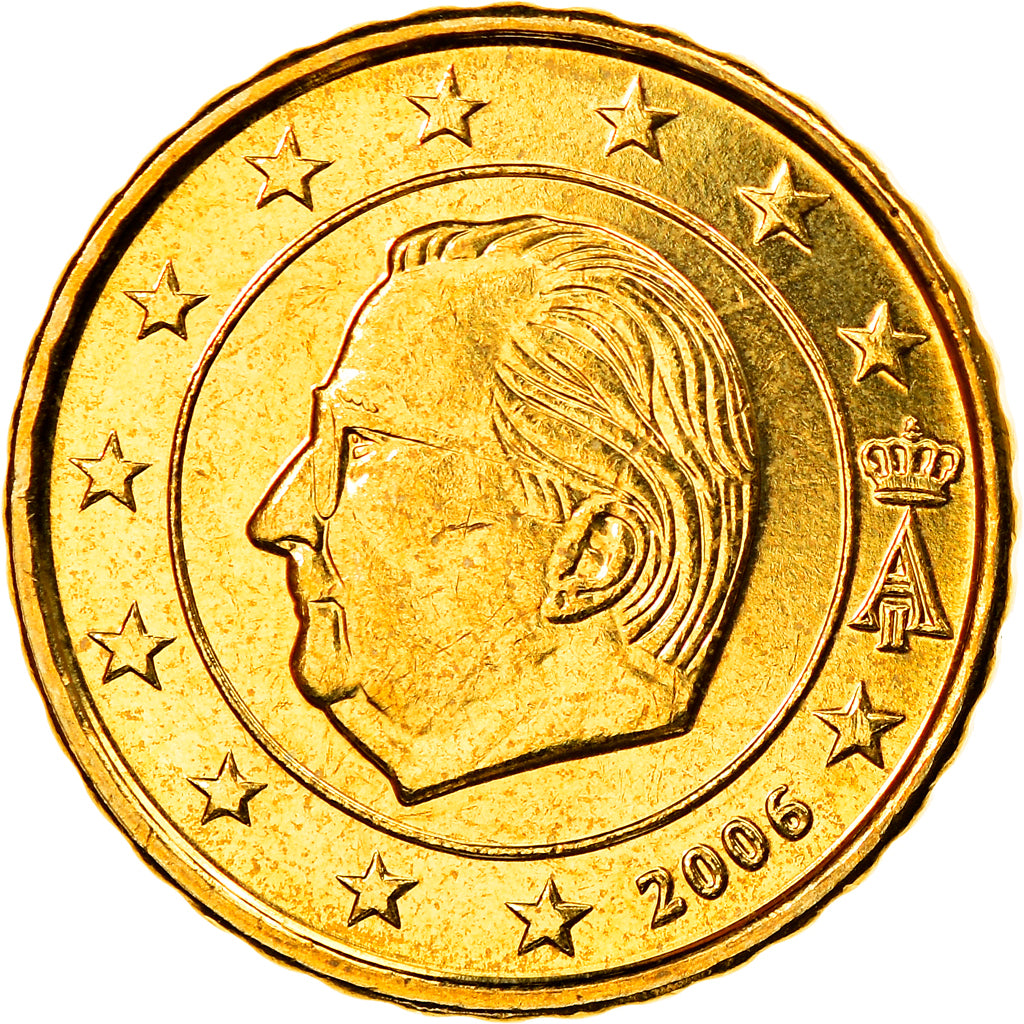 Belgium, 10 Euro Cent, 2006, Brussels, MS(65-70), Brass, KM:227