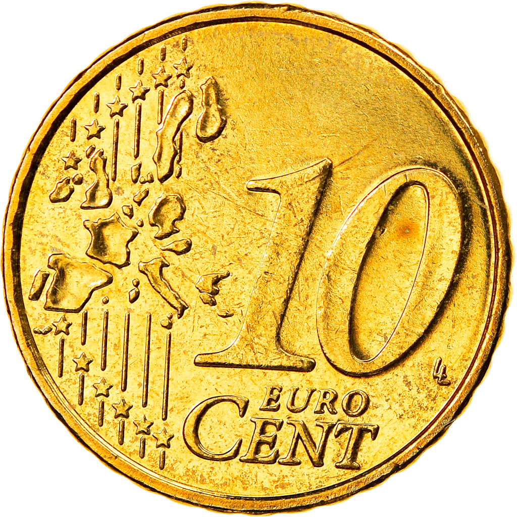 Belgium, 10 Euro Cent, 2006, Brussels, MS(65-70), Brass, KM:227