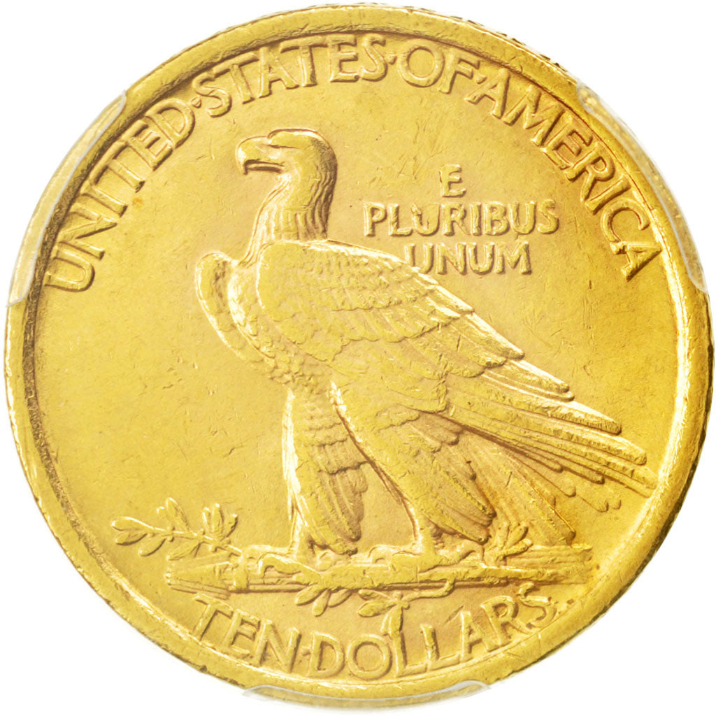 Stati Uniti, Indian Head, $10, Eagle, 1908, U.S. Mint, Philadelphia, PCGS, SP...
