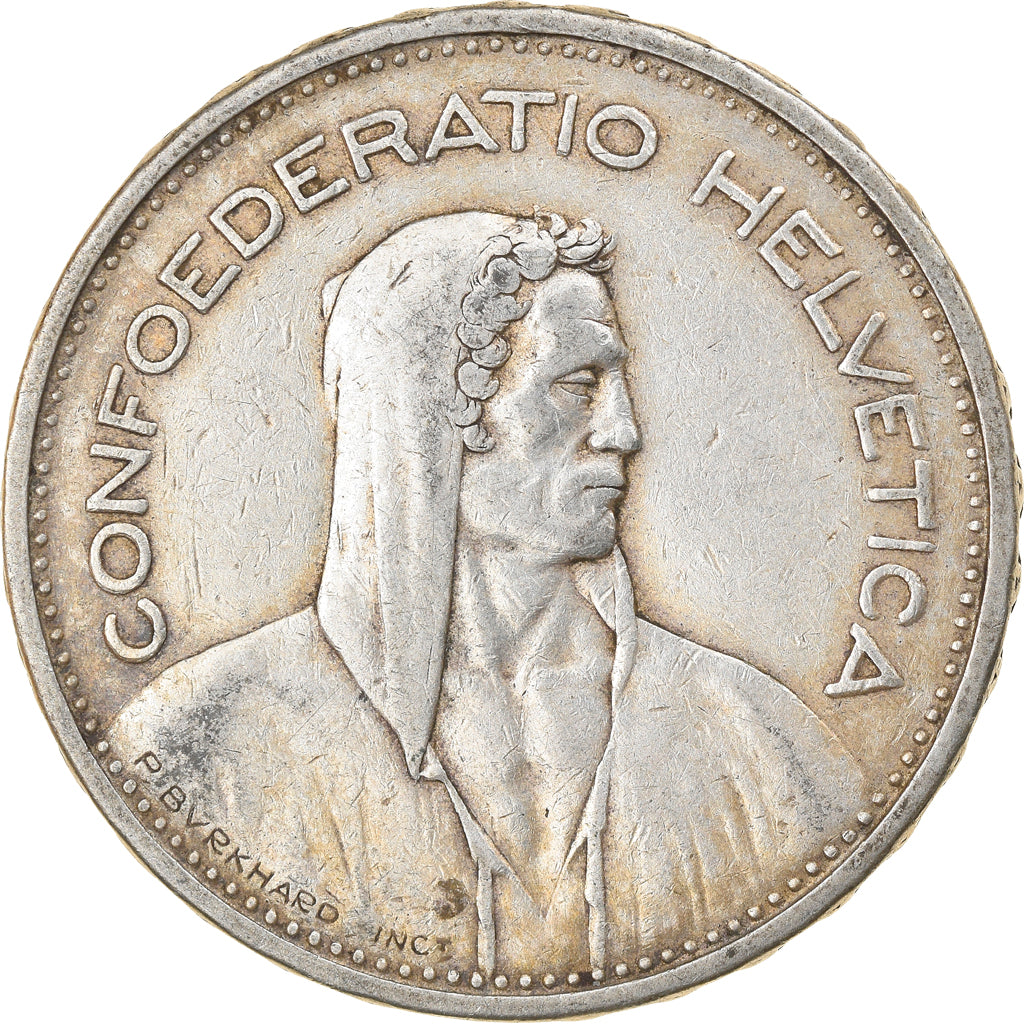 Coin, Switzerland, 5 Francs, 1932, Bern, VF(30-35), Silver, KM:40