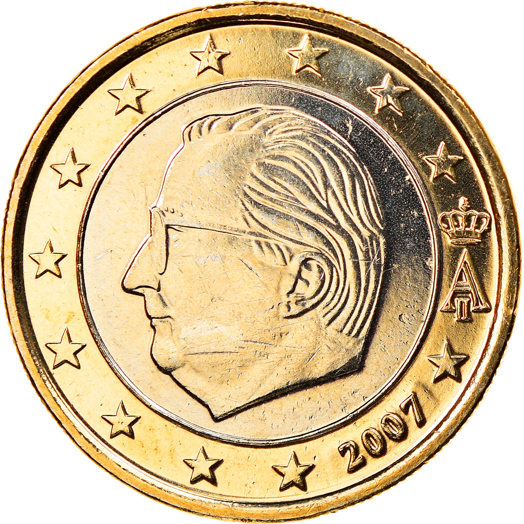 Belgium, Euro, 2007, Brussels, MS(65-70), Bi-Metallic, KM:245