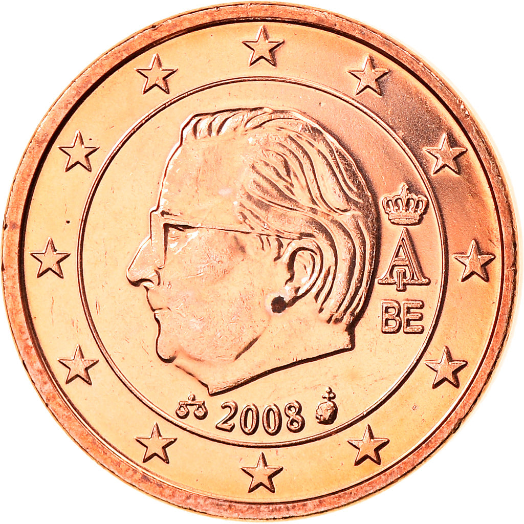 Belgium, Euro Cent, 2008, Brussels, MS(65-70), Copper Plated Steel, KM:274