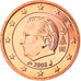 Belgium, Euro Cent, 2008, Brussels, MS(65-70), Copper Plated Steel, KM:274