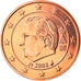 Belgium, 5 Euro Cent, 2008, Brussels, MS(65-70), Copper Plated Steel, KM:276