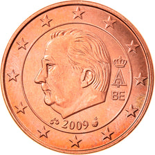 Belgium, 5 Euro Cent, 2009, Brussels, MS(65-70), Copper Plated Steel, KM:276