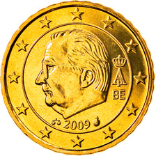 Belgium, 10 Euro Cent, 2009, Brussels, MS(65-70), Brass, KM:277