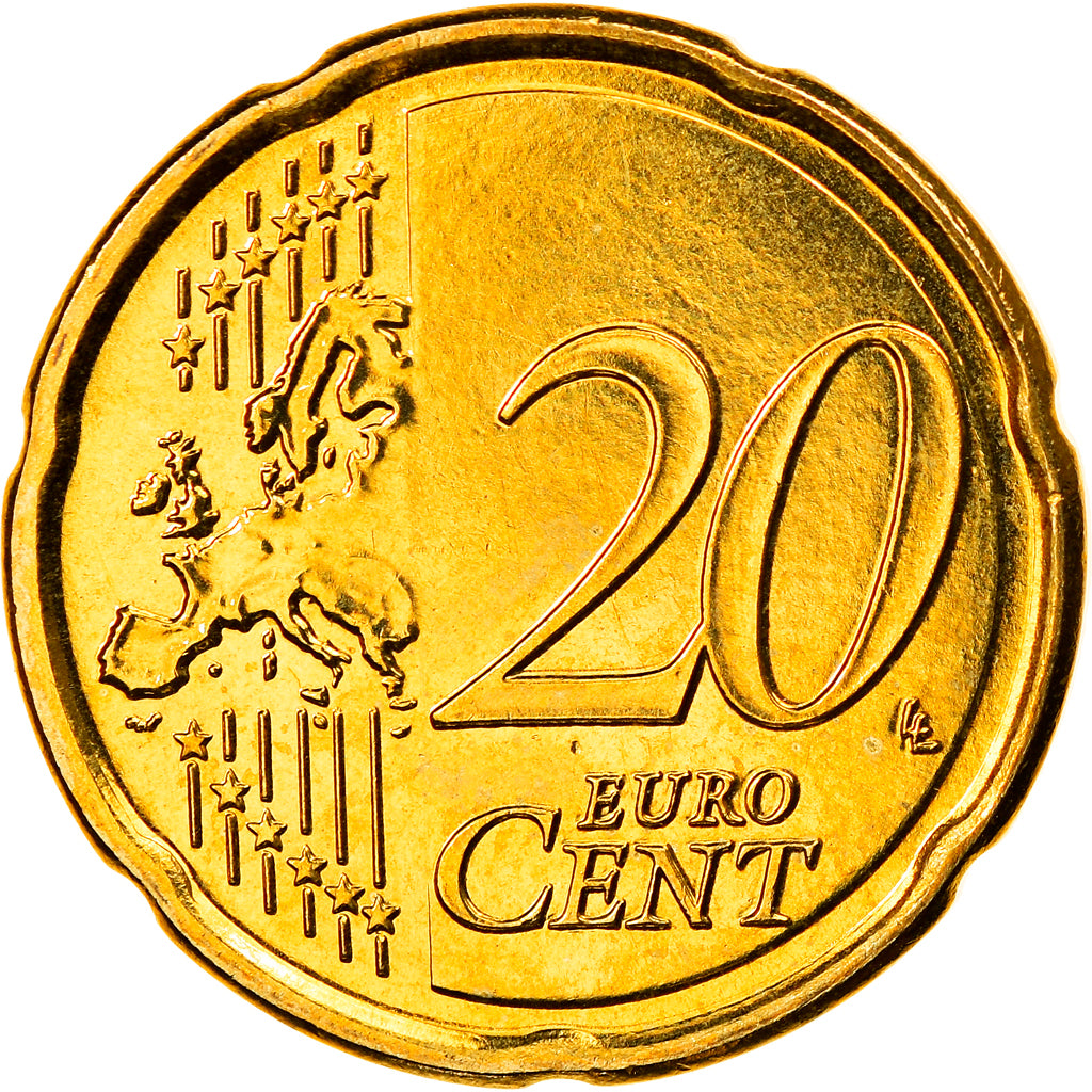 Belgien, 20 Euro Cent, 2009, Brussels, STGL, Messing, KM:278