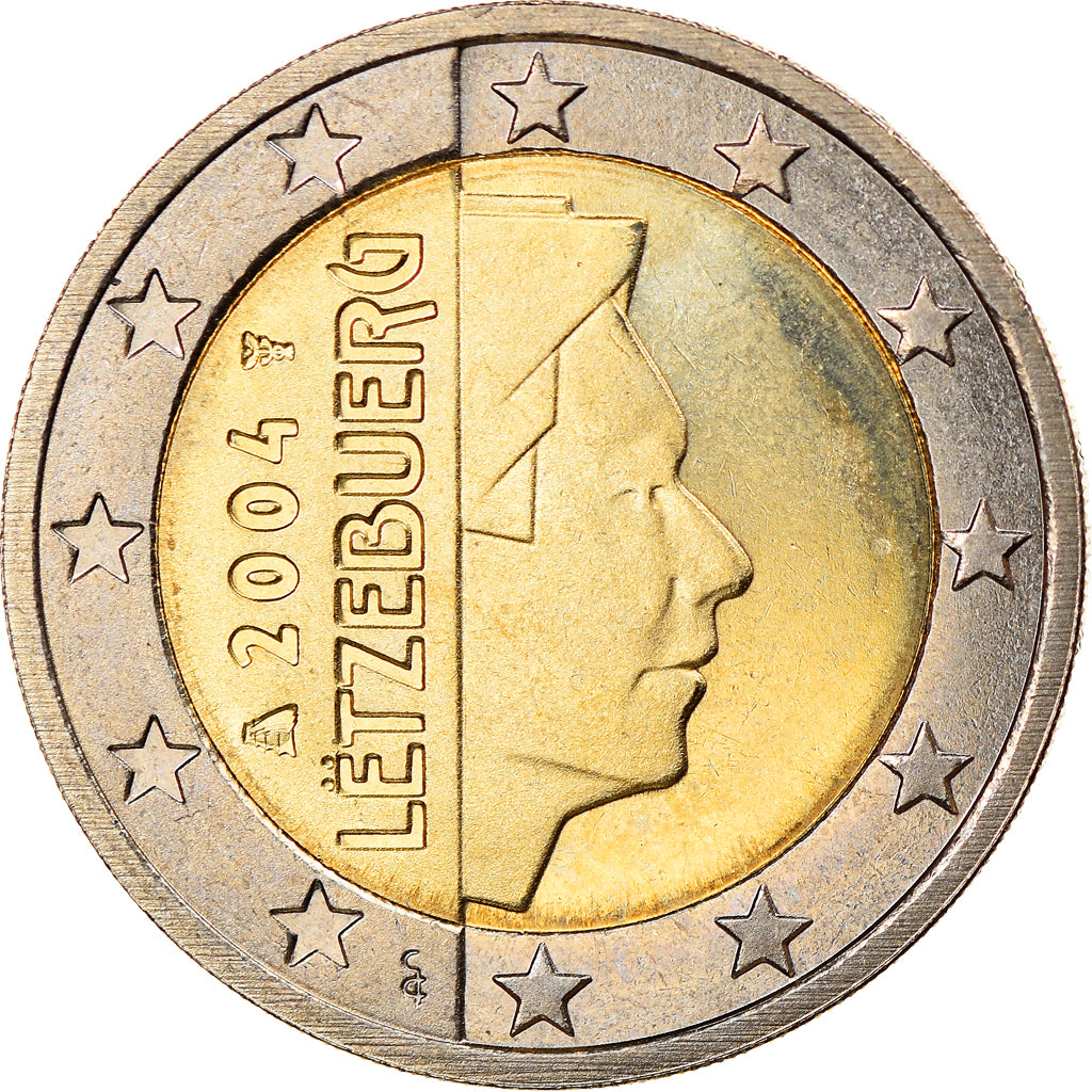 Luxembourg, 2 Euro, 2004, Utrecht, MS(65-70), Bi-Metallic, KM:82