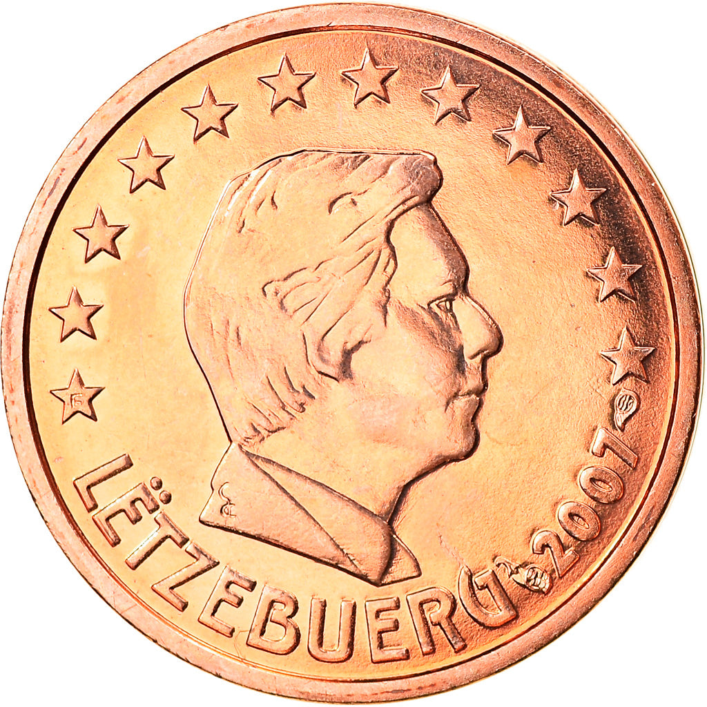 Luxembourg, 2 Euro Cent, 2007, Utrecht, FDC, Copper Plated Steel, KM:76