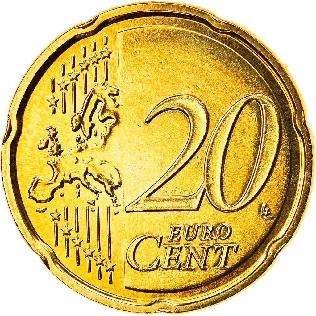 Luxemburg, 20 Euro Cent, 2007, Utrecht, FDC, Tin, KM:90
