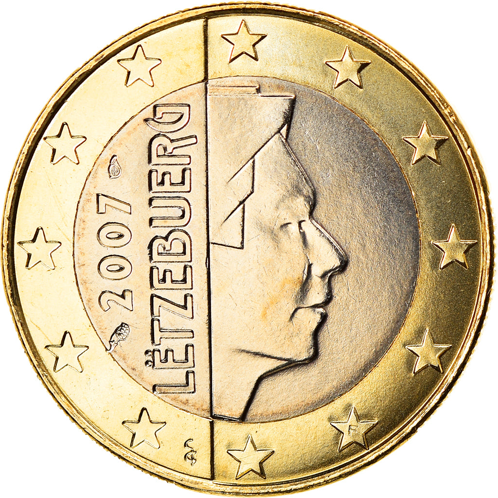 Luxembourg, Euro, 2007, Utrecht, MS(65-70), Bi-Metallic, KM:92