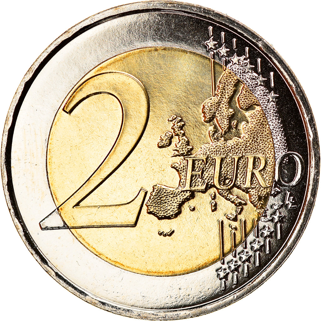 Luxembourg, 2 Euro, Traité de Rome 50 ans, 2007, Paris, MS(65-70), Bi-Metallic