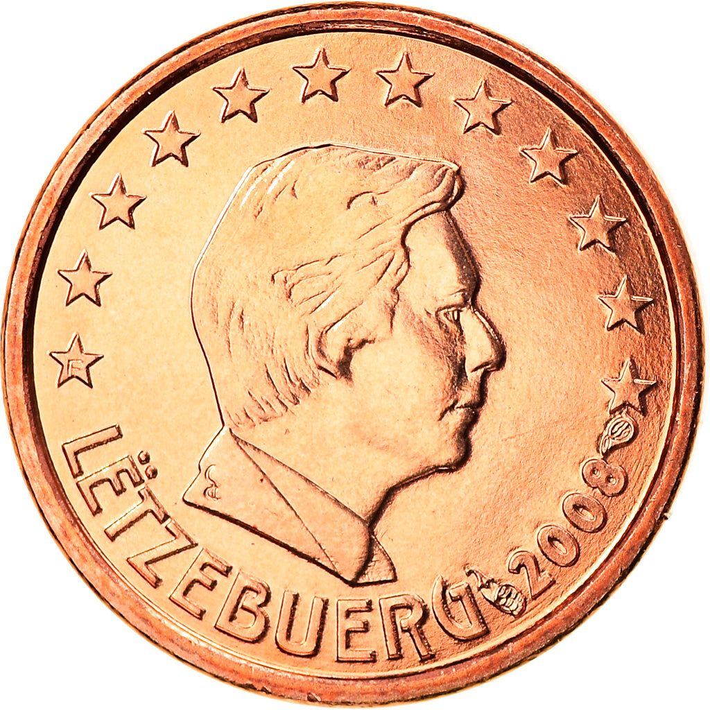 Luxemburg, Euro Cent, 2008, Utrecht, FDC, Copper Plated Steel, KM:75