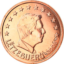 Luxembourg, 2 Euro Cent, 2008, Utrecht, MS(65-70), Copper Plated Steel, KM:76
