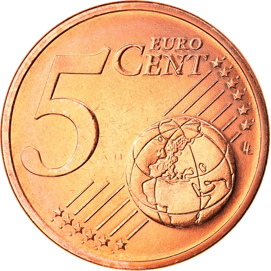 Luxembourg, 5 Euro Cent, 2008, Utrecht, MS(65-70), Copper Plated Steel, KM:77
