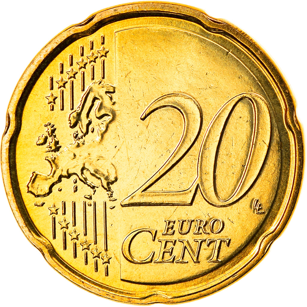 Lussemburgo, 20 Euro Cent, 2008, Utrecht, FDC, Ottone, KM:90