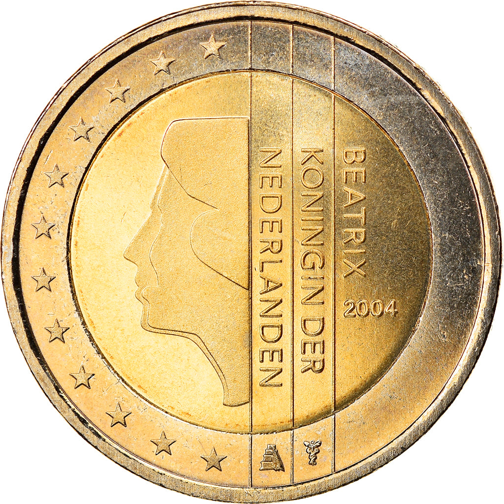 Netherlands, 2 Euro, 2004, Utrecht, MS(65-70), Bi-Metallic, KM:241