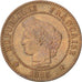 FRANCE, 2 Centimes, 1885, Paris, KM #827.1, EF(40-45), Bronze, Gadoury #105,...