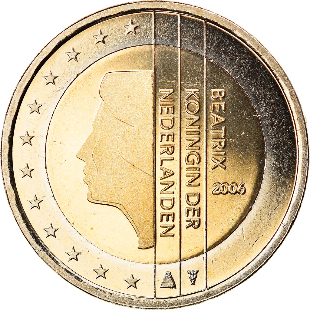 Netherlands, 2 Euro, 2006, Utrecht, MS(65-70), Bi-Metallic, KM:241