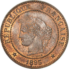 Coin, France, Cérès, 2 Centimes, 1895, Paris, AU(55-58), Bronze, KM:827.1