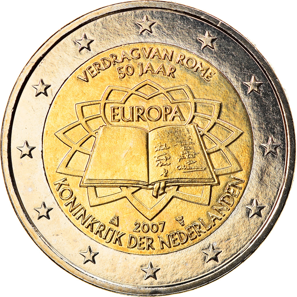 Netherlands, 2 Euro, Traité de Rome 50 ans, 2007, Utrecht, MS(65-70)