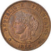 FRANCE, Cérès, 2 Centimes, 1885, Paris, KM #827.1, AU(55-58), Bronze, 20.2, G...