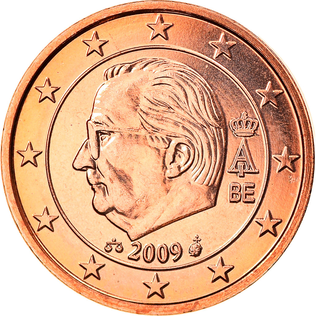 Belgium, Euro Cent, 2009, Brussels, MS(65-70), Copper Plated Steel, KM:274