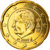 Belgium, 20 Euro Cent, 2009, Brussels, MS(65-70), Brass, KM:278