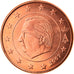 Belgium, 5 Euro Cent, 2007, Brussels, MS(65-70), Copper Plated Steel, KM:226