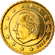 Belgium, 10 Euro Cent, 2007, Brussels, MS(65-70), Brass, KM:242