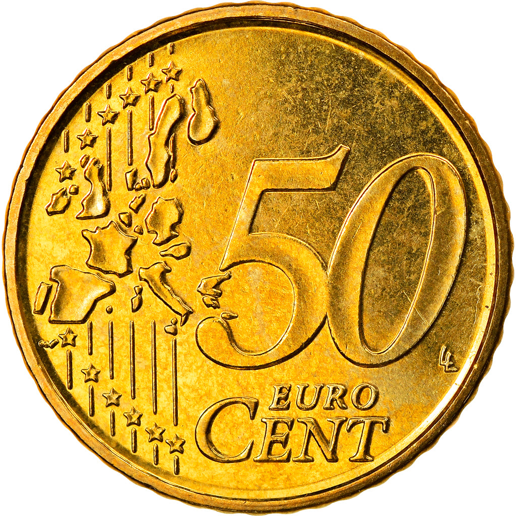 Belgium, 50 Euro Cent, 2003, Brussels, MS(65-70), Brass, KM:229