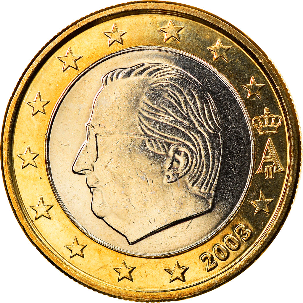 Belgia, Euro, 2003, Brussels, MS(65-70), Bimetaliczny, KM:230