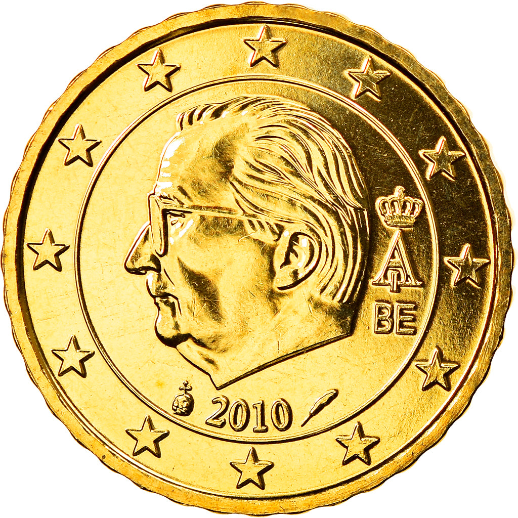 Belgien, 10 Euro Cent, 2010, STGL, Messing, KM:277