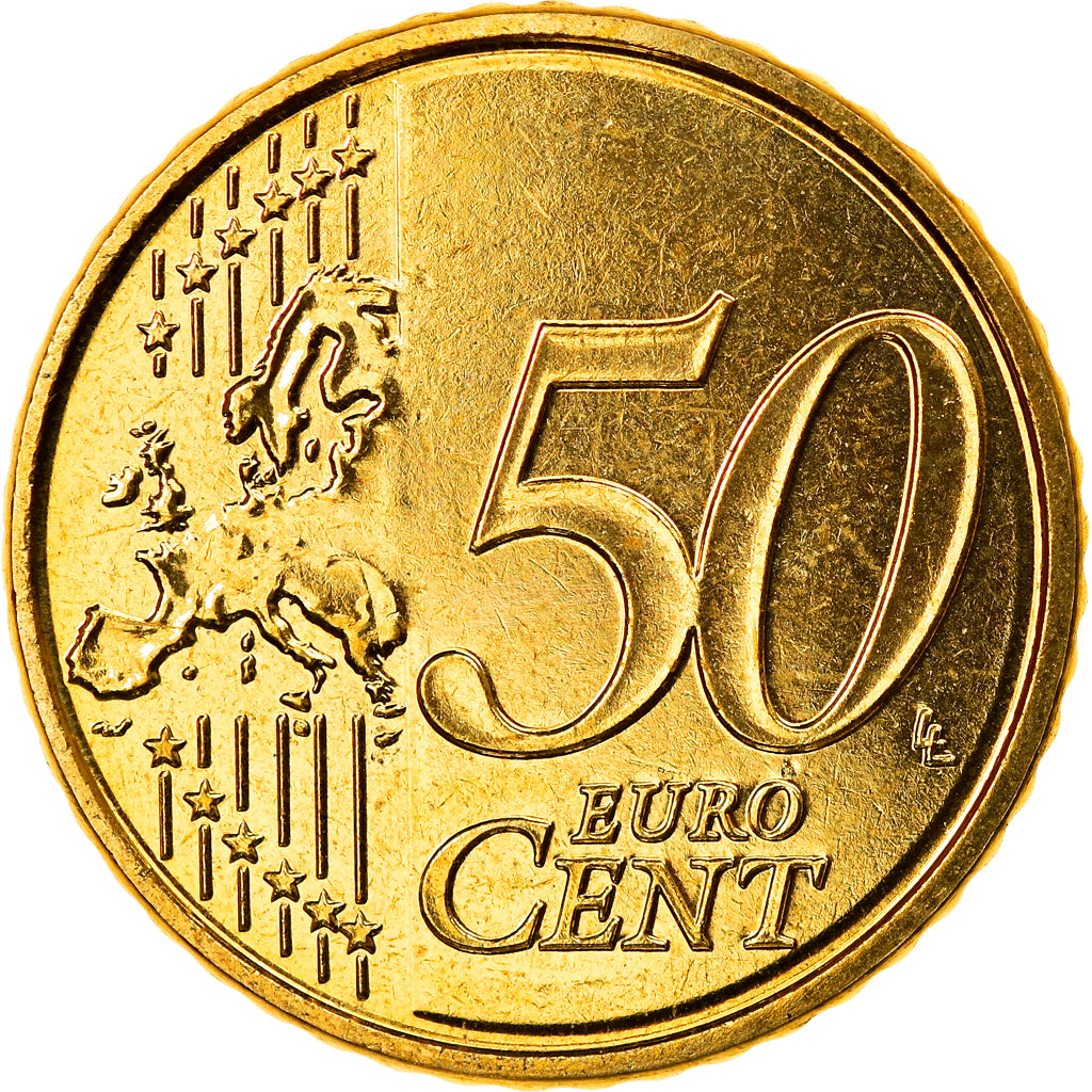 Belgium, 50 Euro Cent, 2010, Brussels, MS(65-70), Brass, KM:279