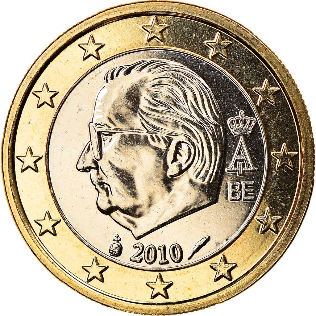 Belgium, Euro, 2010, Brussels, MS(65-70), Bi-Metallic, KM:280