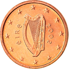IRELAND REPUBLIC, Euro Cent, 2002, Sandyford, MS(65-70), Copper Plated Steel